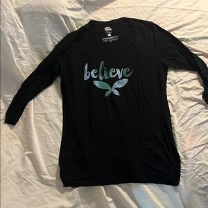 Black Believe 3/4 legth Sleeve Top